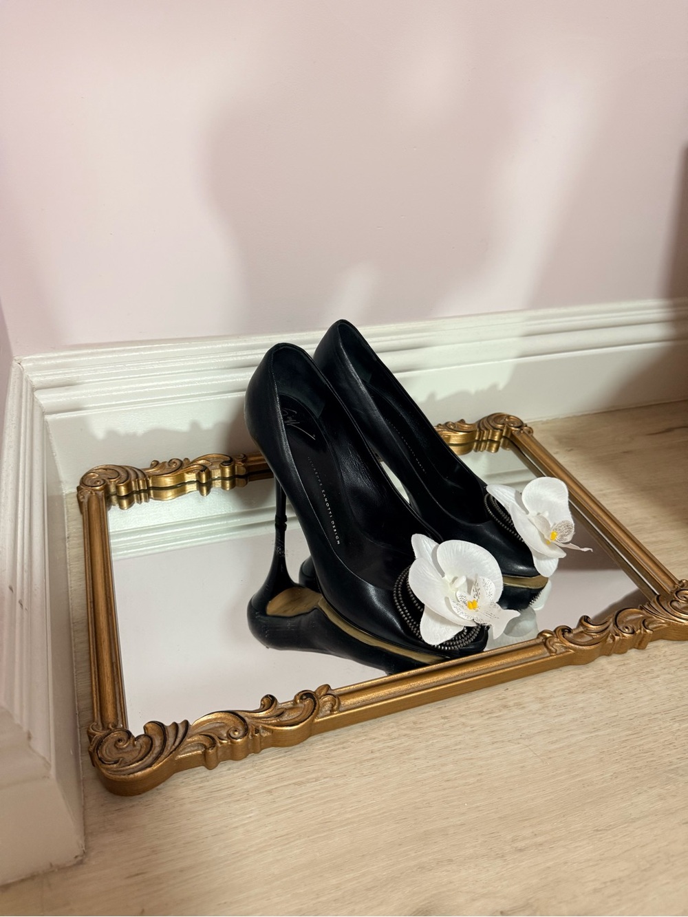 Giuseppe ZANOTTI heels sandals shoes heels pumps size 41 11 Y2K orchid flower